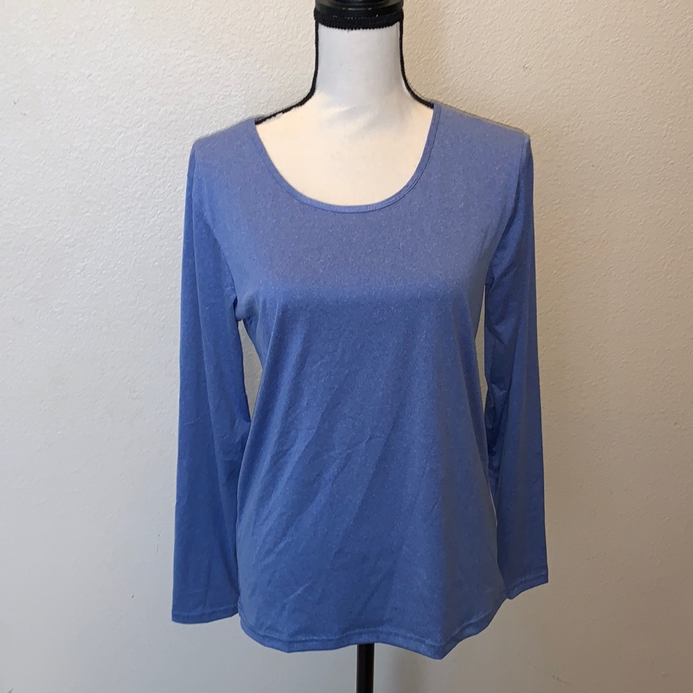 Blue Star Clothing blue long sleeve athletic top